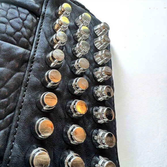 Authentic Alexander Wang Mini Pebbled Lambskin Rockie Black Silver Hardware Bag - Picture 3 of 13